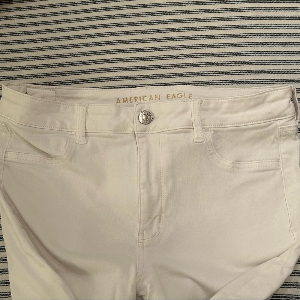 American Eagle Ne(x)t Level Stretch Hi-Rise Jegging‎ White 14 Long - Picture 4 of 9